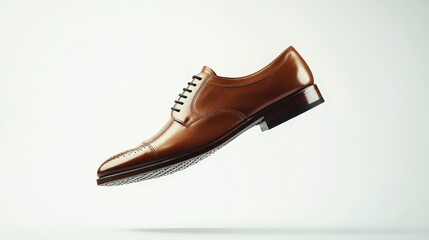 brown leather oxford shoe men's formal footwear elegant dress sh