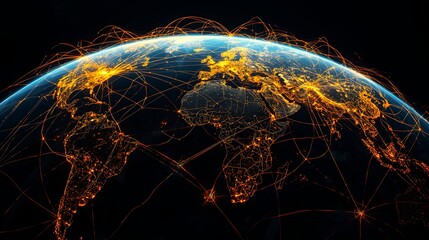 planet earth in space