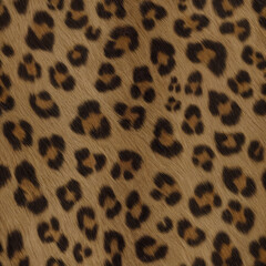 Detailed Leopard Fur Texture for Fashion and Wild Animal Print Backgrounds - Generative AI
