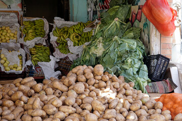 fresh vegetables on the bedouin market in El Quseir