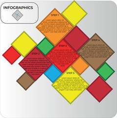Modern vector infographic illustrating five essential steps to build a successful business. Clean design, vibrant colors, and clear icons for strategic planning.