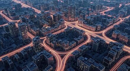  Complex Fragmented Urban Planning Abstract Grid Cityscape Vision..jpeg