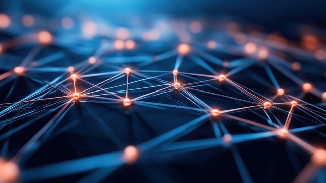 abstract network connection digital technology background