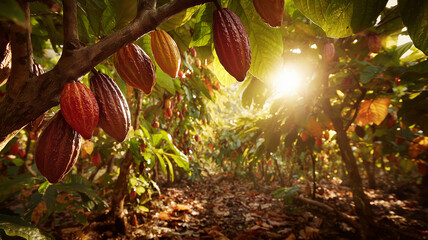 Cocoa plantation in Africa