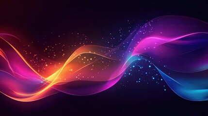 abstract colorful waves background