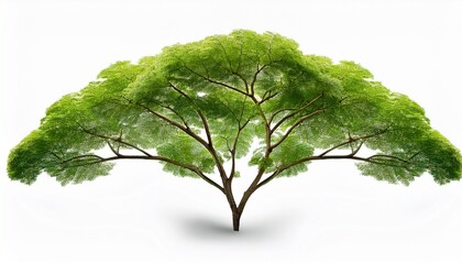 Green Tree Branch Isolated