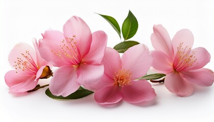 Pink Flower Isolated On White