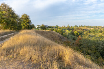 Autumn landscape on a sunny day