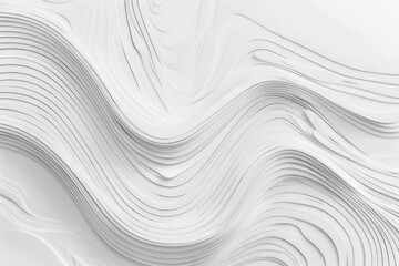 Minimal Line-Art Waves on Matte Off-White