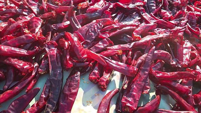 Korean-style well-dried red chili peppers