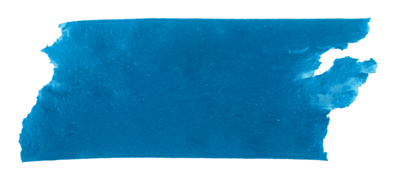 A piece of crumpled insulating tape on a white background. Blue insulating electrical tape.