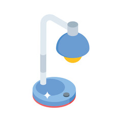 Desk lamp icon symbolizing workspace, design, and inspiration.
