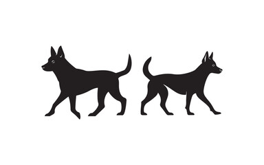 vector image of a dog