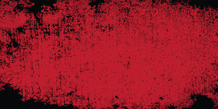 Grunge halftone gradient background. Faded grit noise texture. black and red sand wallpaper. Retro pixelated backdrop. Anime or manga style comic overlay. Vector graphic design textured template