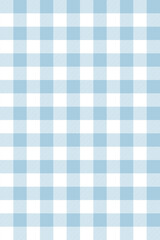 Light blue and white gingham check pattern scottish vector.Classic checkered textile plaid repeating diagonal weave texture seamless fabric background.For clothing,blanket,tablecloth,wrapping,decorate