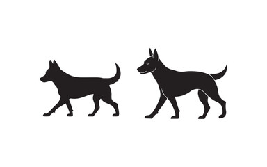 vector image of a dog