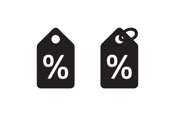 discount tag percent icon label price coupon sale promotional badge