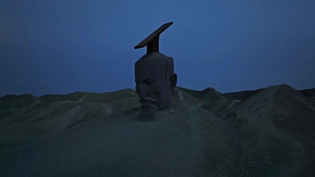 Statue of Emperor Wu of Han in ancient China