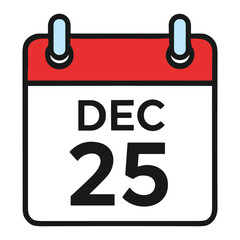 Christmas Day December 25 Vector Illustration