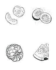 Hand drawn vector illustration of a brain