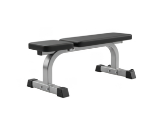 Professional weight bench ready for intense workouts in a modern home gym setting