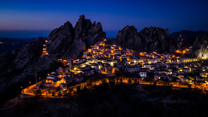 City in the Rock Mountains Castelmezzeno, Italy