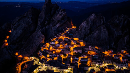 City in the Rock Mountains Castelmezzeno, Italy