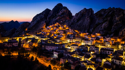 City in the Rock Mountains Castelmezzeno, Italy