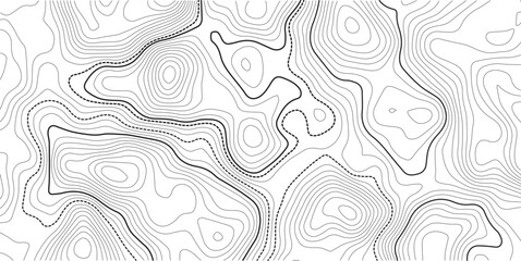 Topographic map background. Geographic line map with elevation assignments. Contour background geographic grid. Vector illustration. transparent background