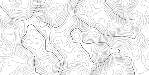 Topographic map background. Geographic line map with elevation assignments. Contour background geographic grid. Vector illustration. transparent background