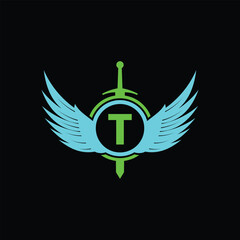 T initial logo design vector template .  T Logo Design