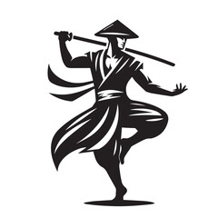pencak silat sports logo vector