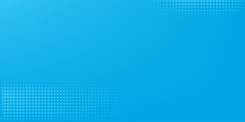 Halftone dots on blue background. Comic pop art style blank layout. Template design for comic book, presentation, sale or web banner. Vector illustration