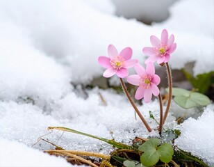 春を告げる雪割草