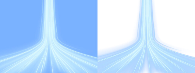 Illustration of high speed concept. Image of speed motion on the road. Blue curved wavy lines in the shape of water and ice for presentations, article illustrations and banners in PNG format.	