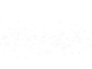 isolated white silver snowflakes overlay on a transparent background Png
