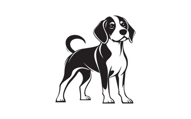 beagle dog vector illustration