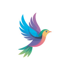 Obraz premium vector illustration of an abstract bird