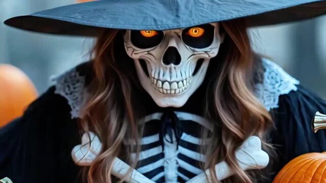 Scary grim reaper halloween costume dark hooded figure horror death halloween scary spooky fantasy monster evil