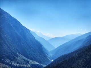Mountains Wrapped in Clouds