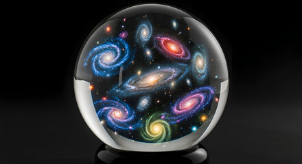 Explore the cosmos with this stunning galaxy sphere, a captivating visual centerpiece perfect for science enthusiasts and inspiring out-of-this-world creativity