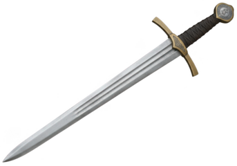 Elegant medieval sword with detailed craftsmanship, perfect for historical projects