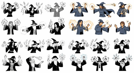 Gluten-free food packaging assortment with transparent background