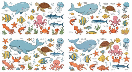 Packaged sausages in plastic trays food display