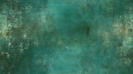 Textured background features deep shades of teal and dark green with weathered surface details
