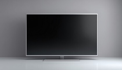 Realistic Television Screen On A Computer Monitor Display Mockup. Led Tv Monitor Mockup For Realistic Visual Effects And Presentations.