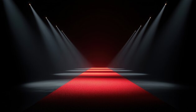 Glitzy Event Sparkling With Camera Flashes: A Stylish Red Carpet Affair Lit Up By Paparazzi Photographs And Celebrity Glamour