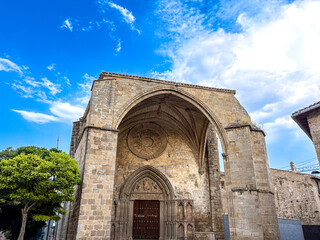 Beautiful street view of Old town in Sigues ,Spain