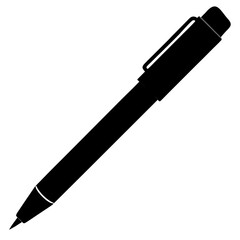  black pen isolated on white background