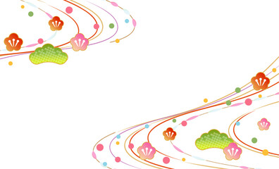 美しい日本の和柄背景イラスト